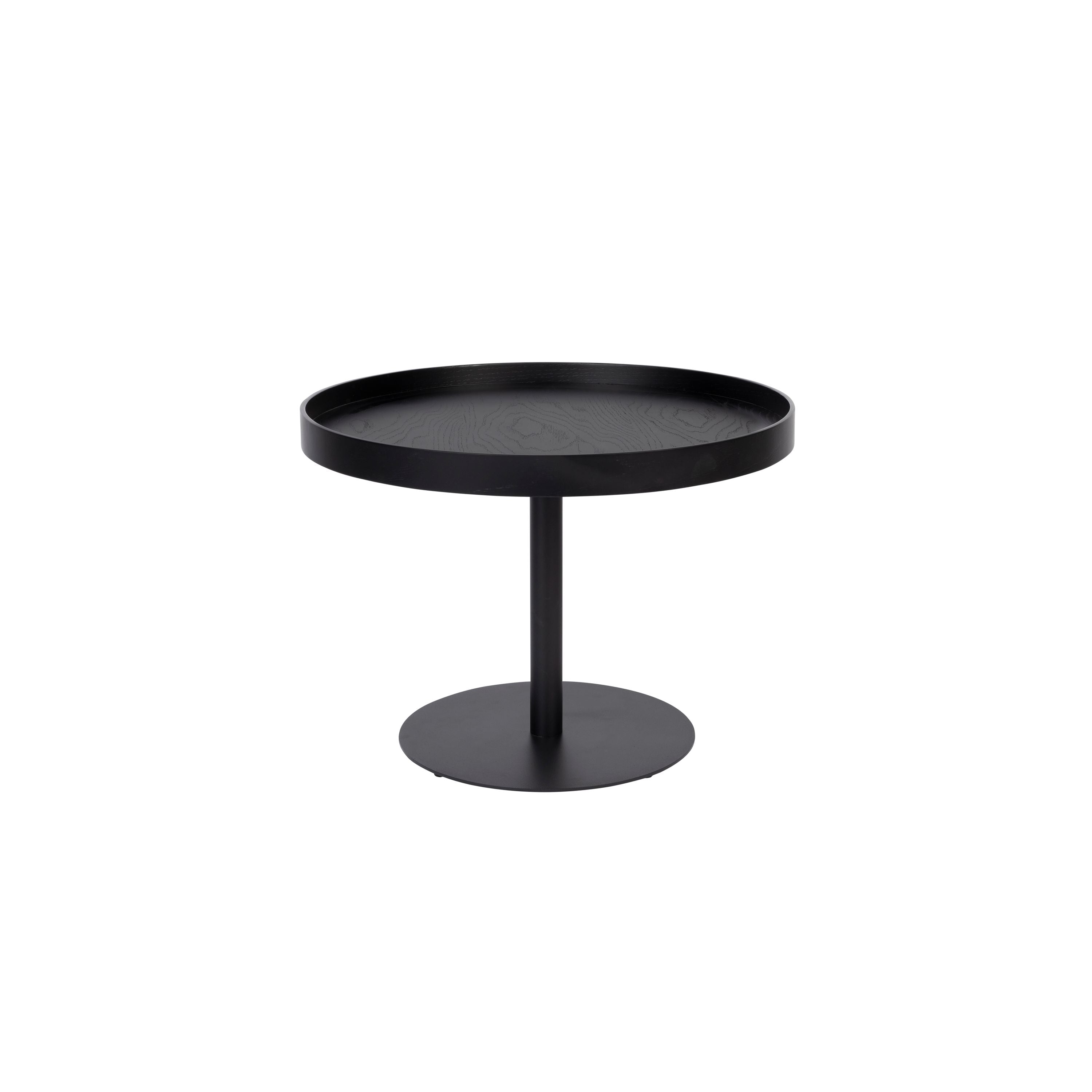 Housecraft Living Yuri Bijzettafel Rond 56x56 cm Hout Zwart