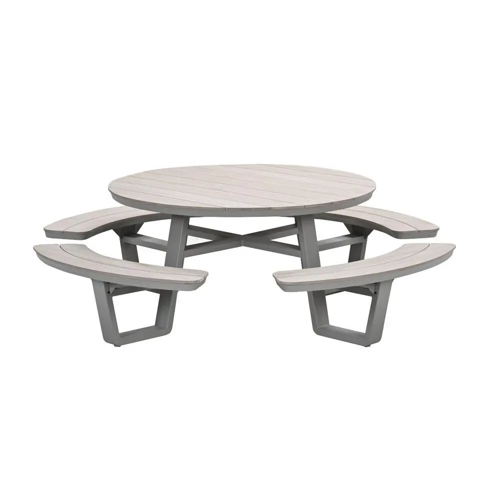 Bell aluminium picknick set rond - &Oslash;148 cm - taupe