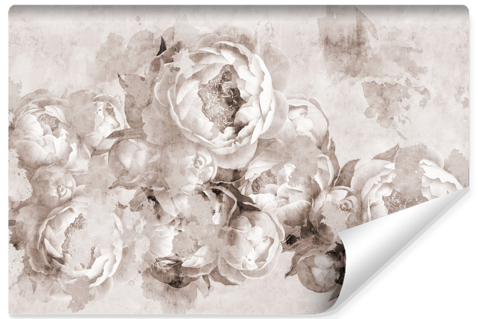 Fototapeta Piwonie W Stylu Vintage 90x60cm