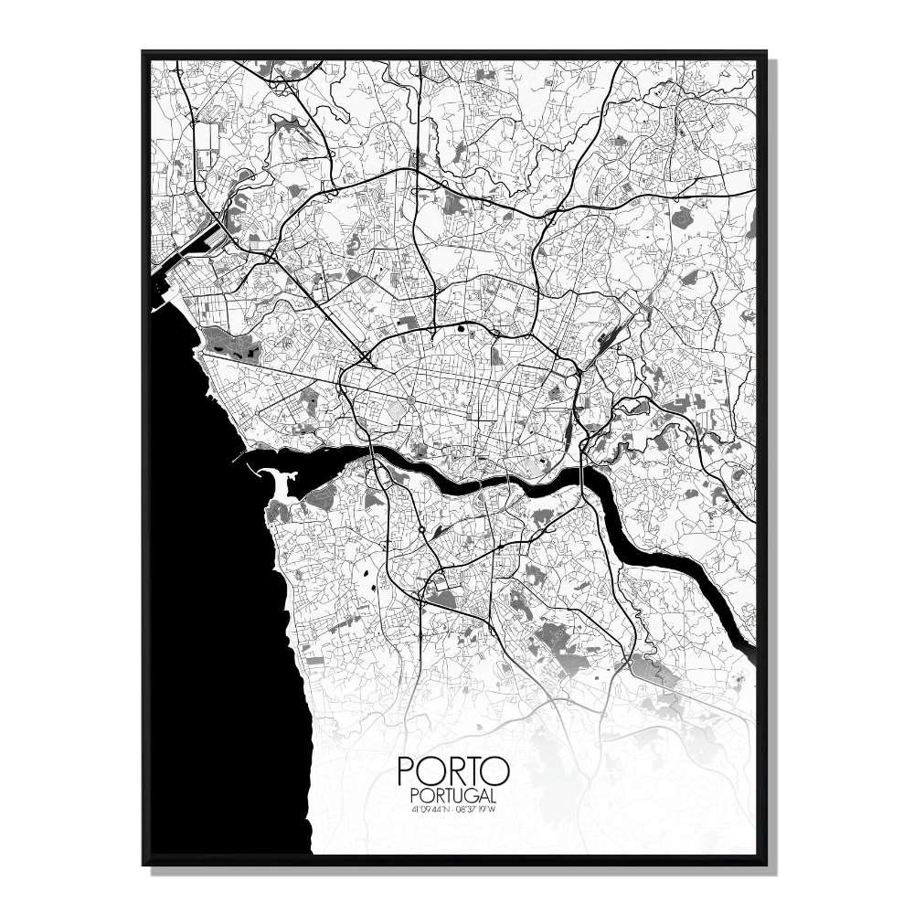 - Affiche Porto Carte N&B 40x50