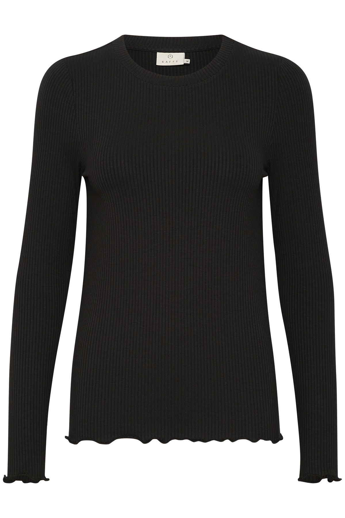 Kaffe Drew Long Sleeve Rib Knit T-Shirt