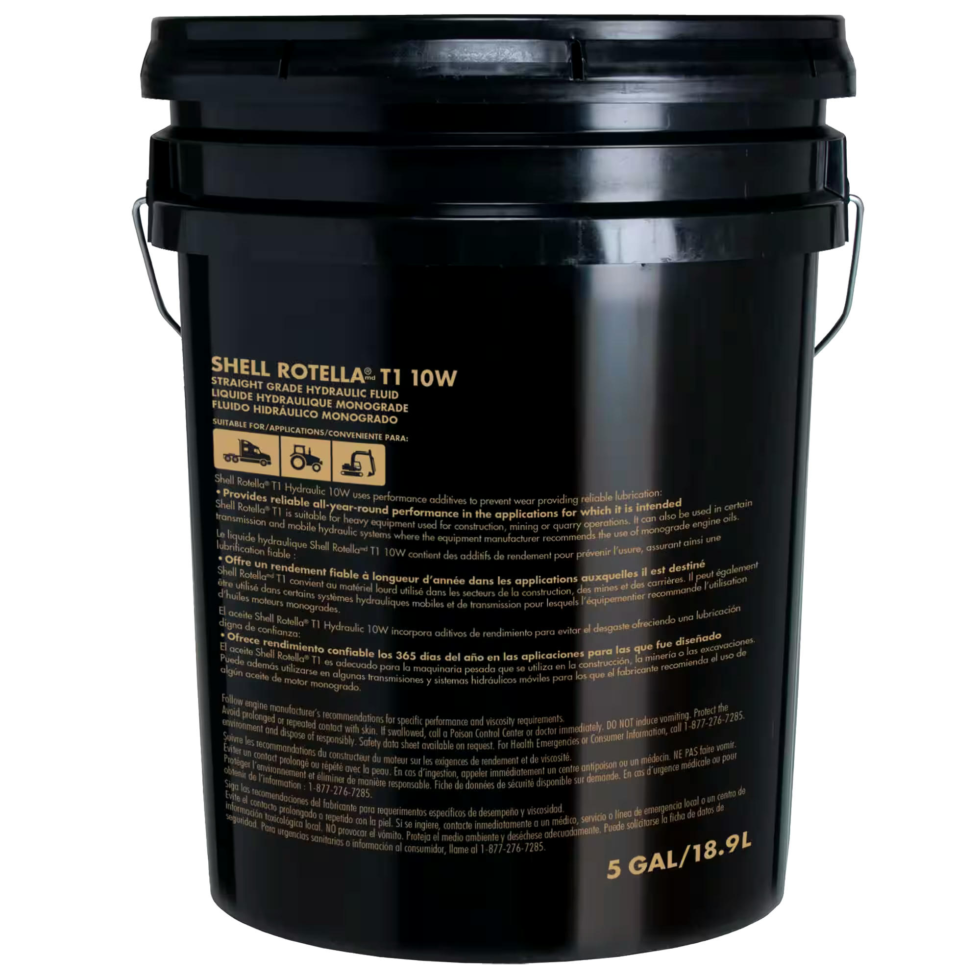 Shell Shell Rotella Straight Grade Hydraulic Fluid 10W, 18.9-L