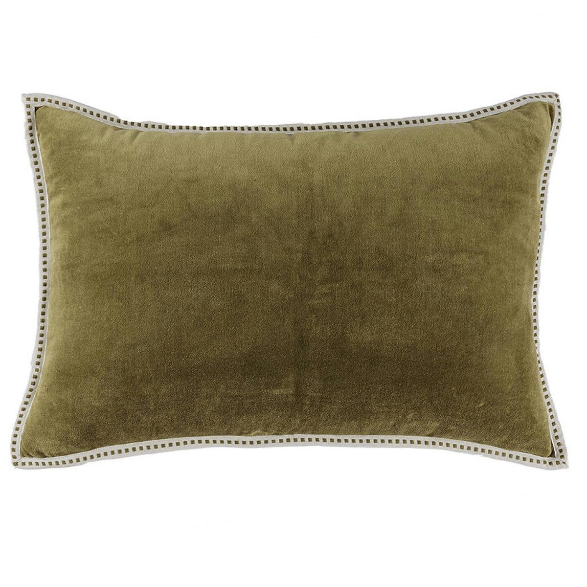 ERIN - Coussin velours de coton  60x40 coriandre
