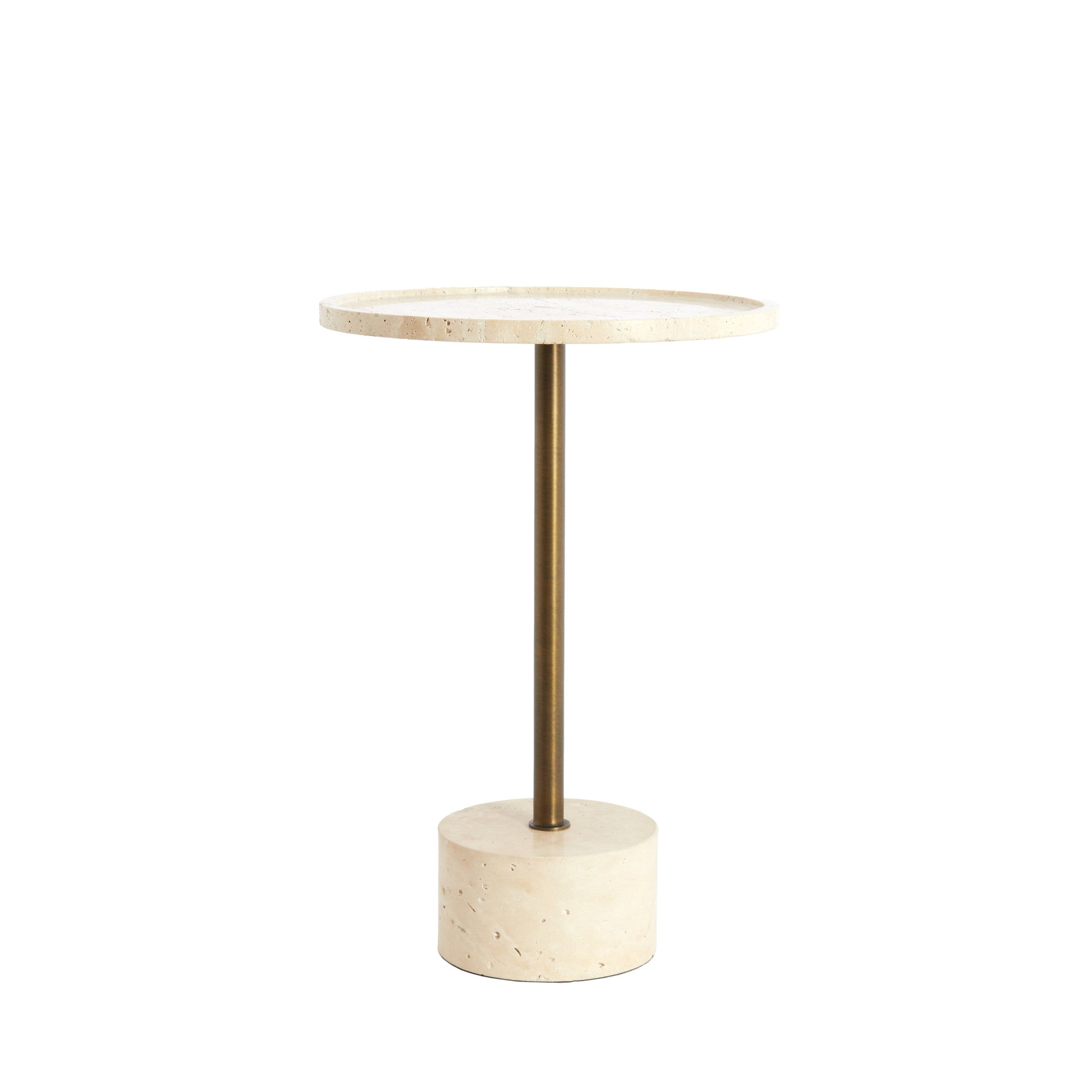 Light & Living bijzettafel Civita - bruin - Ø37cm