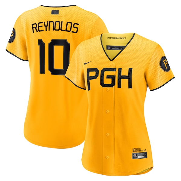 Bryan Reynolds Pittsburgh Pirates Nike Women's 2023 City Connect Replica Player Jersey - Gold