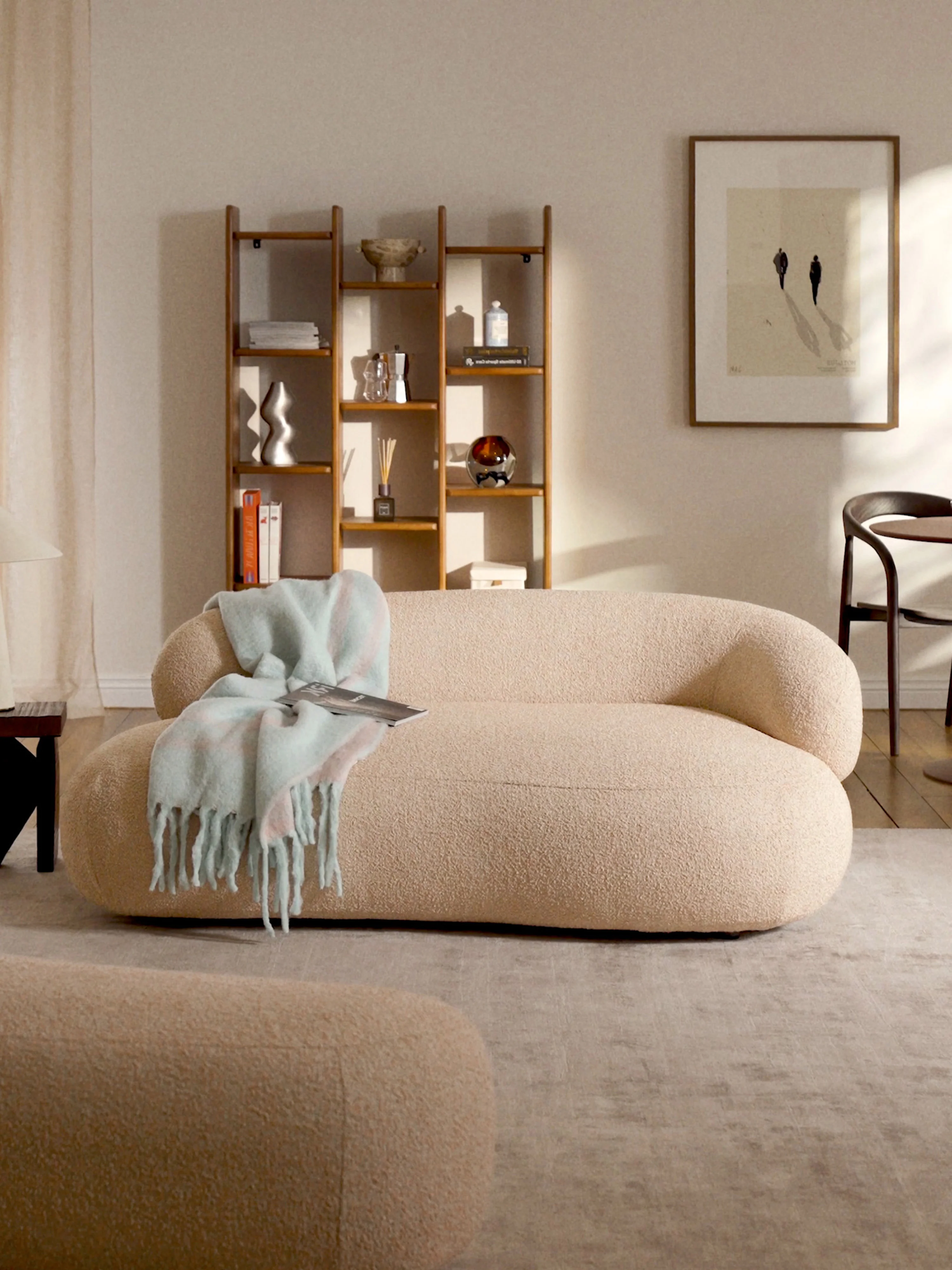 Bouclé-Sofa Alba (2-Sitzer)