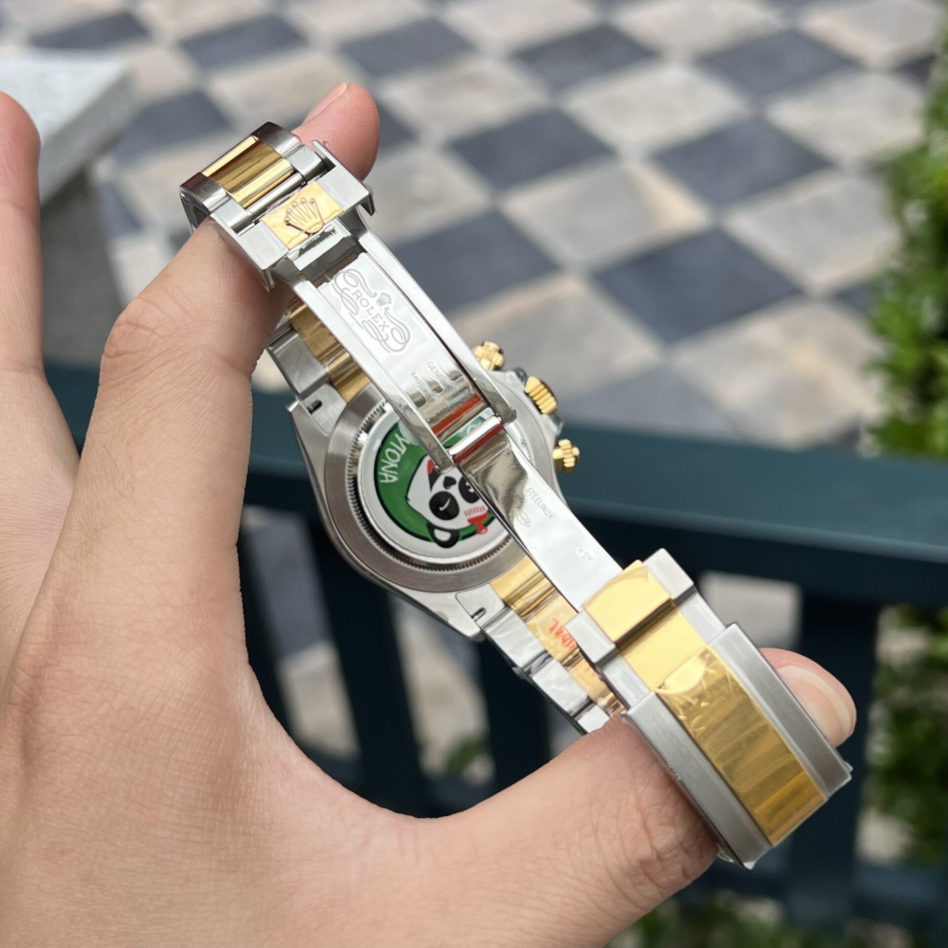 Rolex Daytona 126503 SS/YG Plated White Dial 40mm Oyster Super Clone
