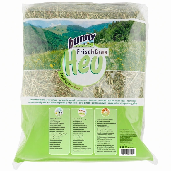 Kleintierfutter »FrischGras«, für Nagetiere, pur, 3000 g