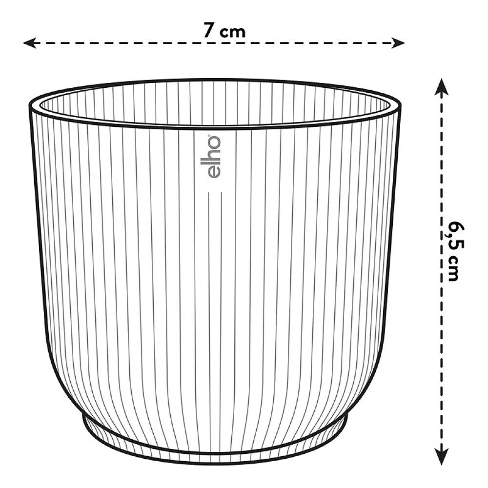 INNEPOTTE ELHO VIBES FOLD ROUND MINI Ø7CM GUL