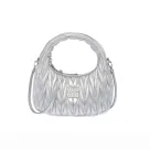 MIU MIU Wander matelassé hobo bag Mini&Small