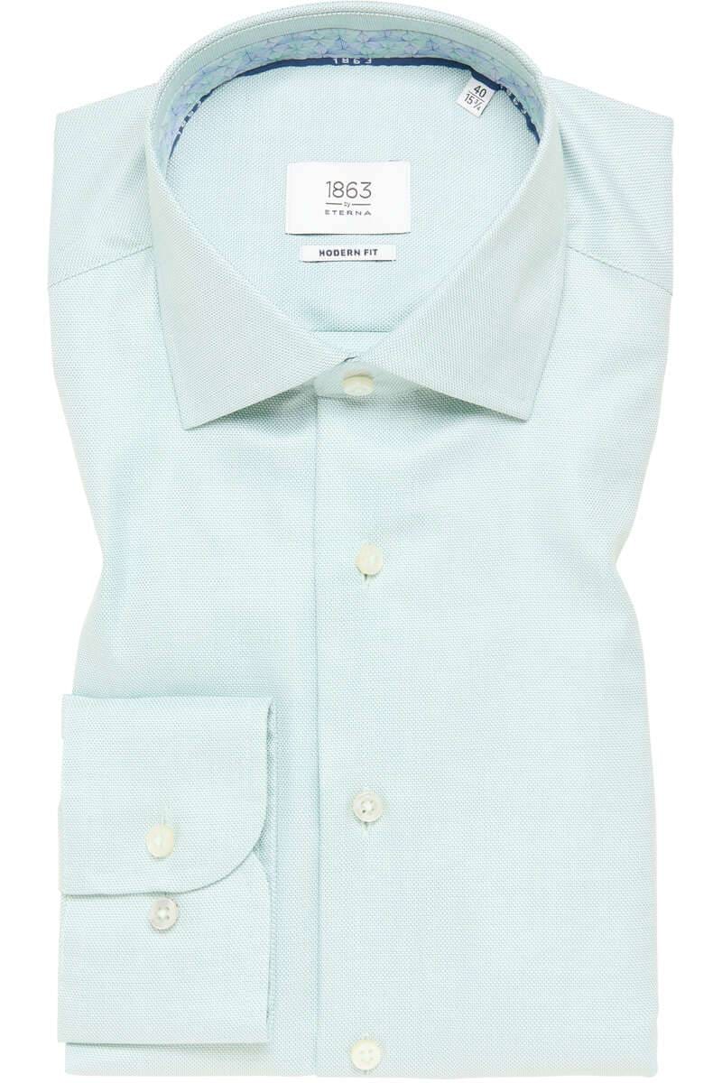 ETERNA 1863 Modern Fit Hemd hellgrün, Strukturiert