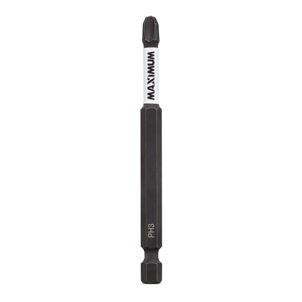 MAXIMUM PH3 Phillips Screwdriver Bit, 3-1/2-in, 1-pk