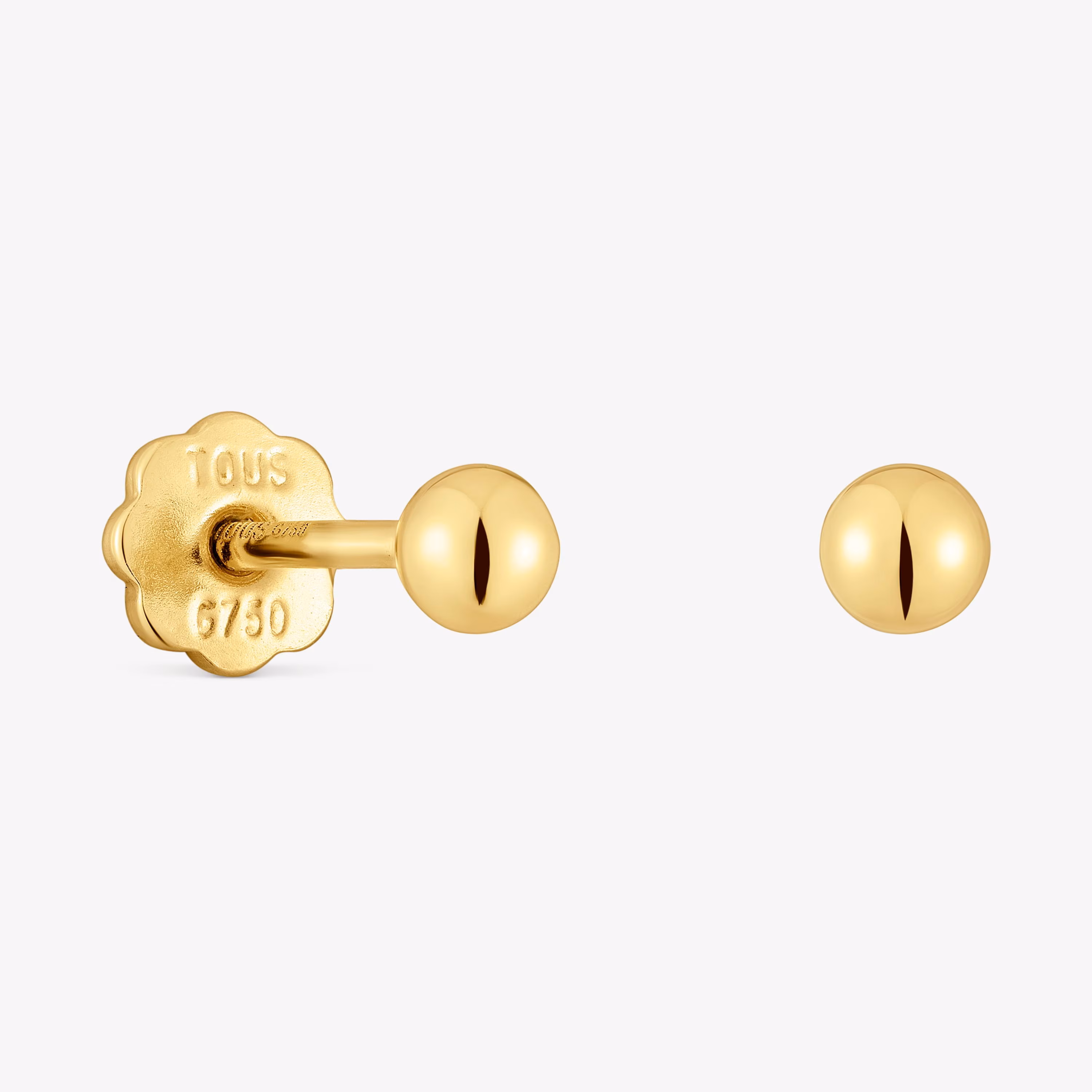 Pendientes de oro 3 mm Basics