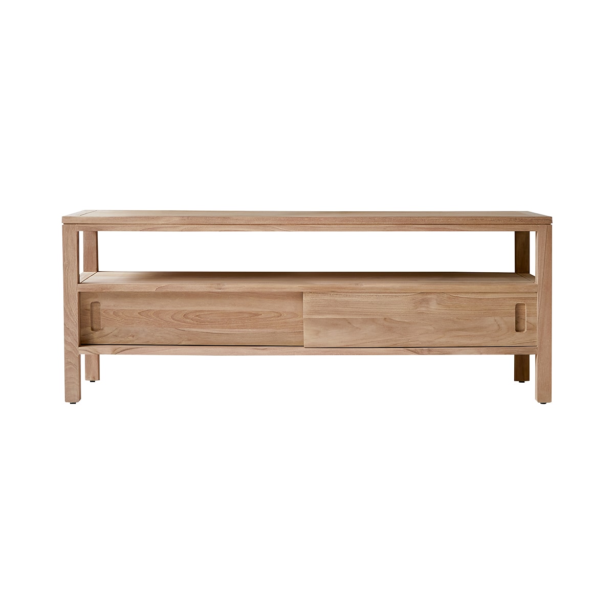 Tikamoon Tv-meubel van massief teakhout 130 cm - Naturel