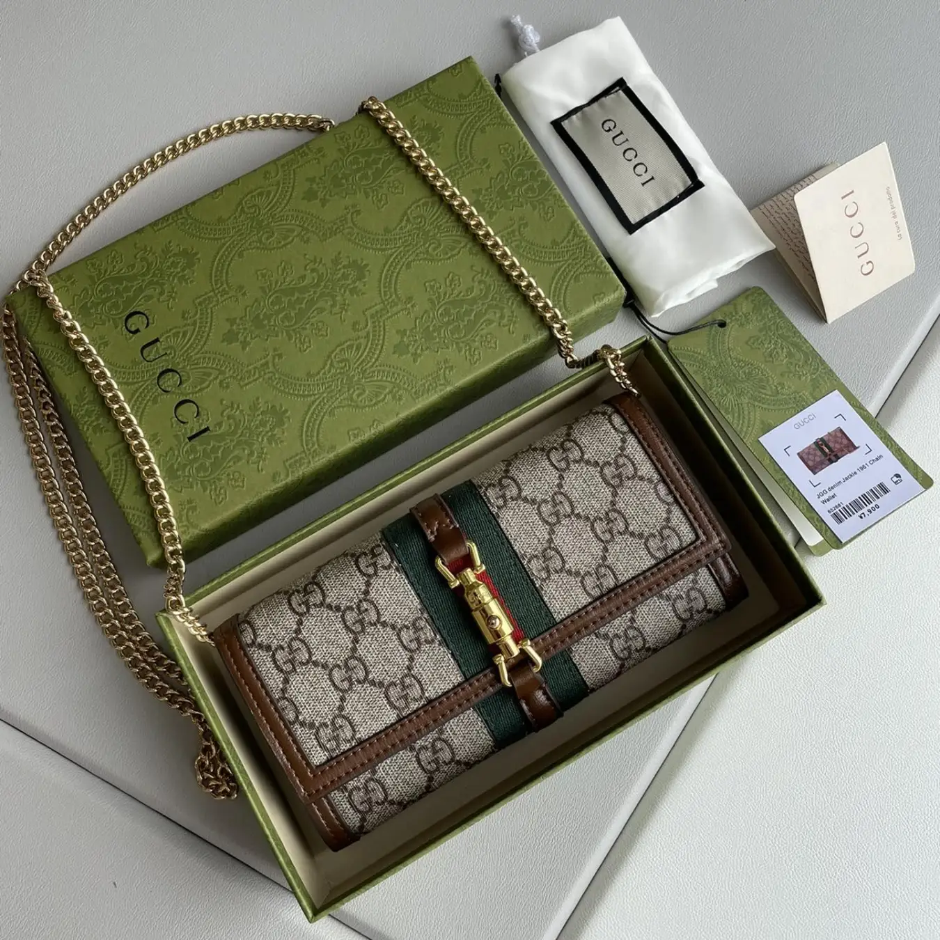 Gucci Jackie 1961 Chain Wallet