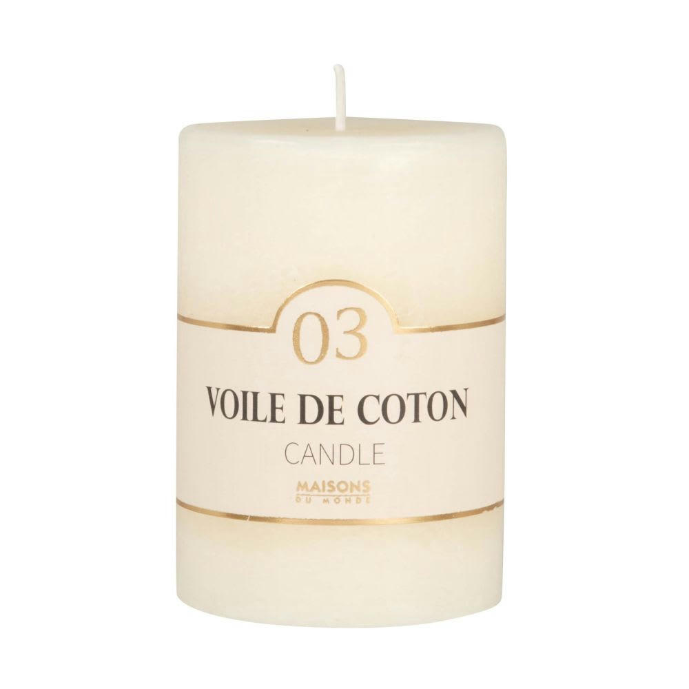 COLORAMA - Bougie parfumée blanche H10, 330g