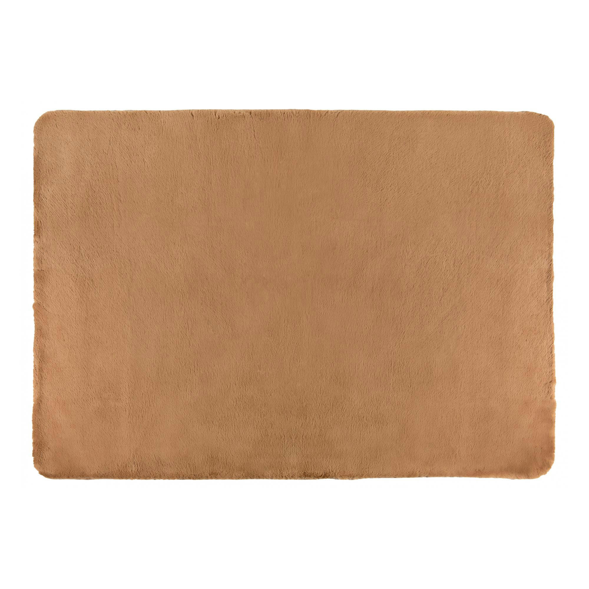 EDDY - Tapis  en polyester camel 200 x 290
