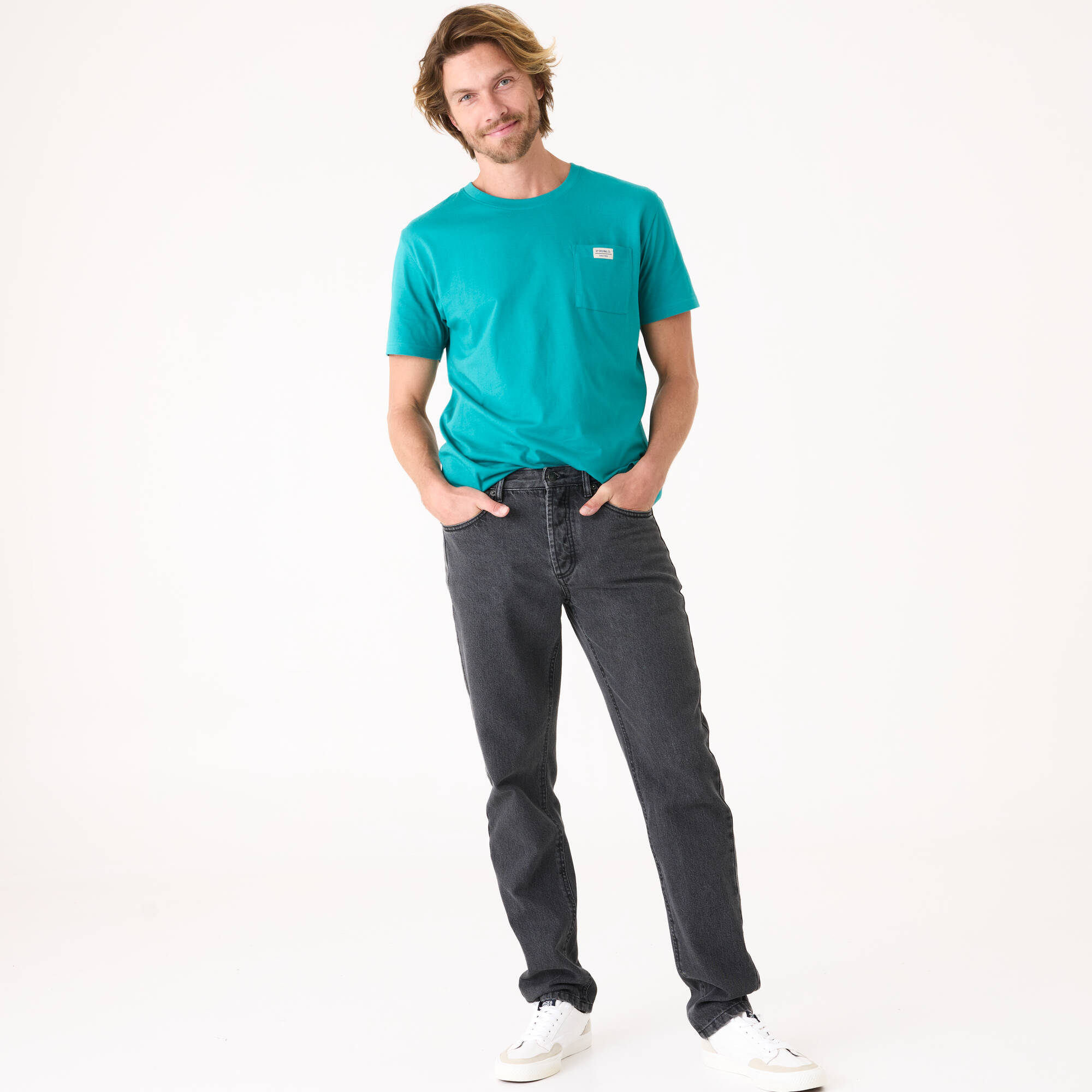 Jean droit basique 100% coton - L32