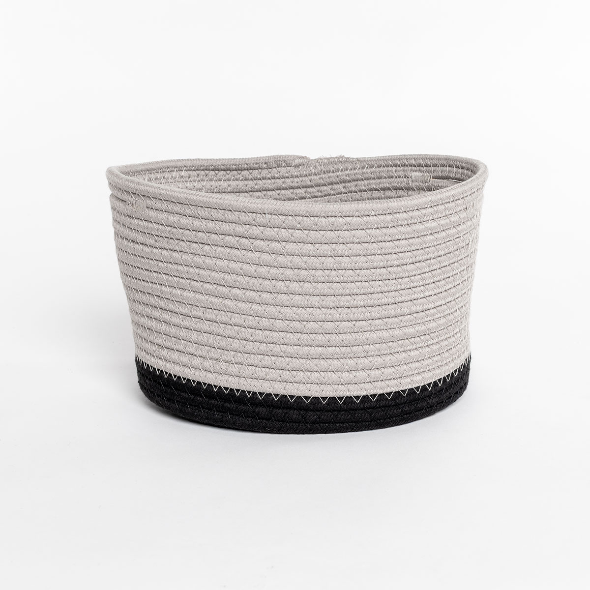 Cesto wc bege em algodão 25x20cm