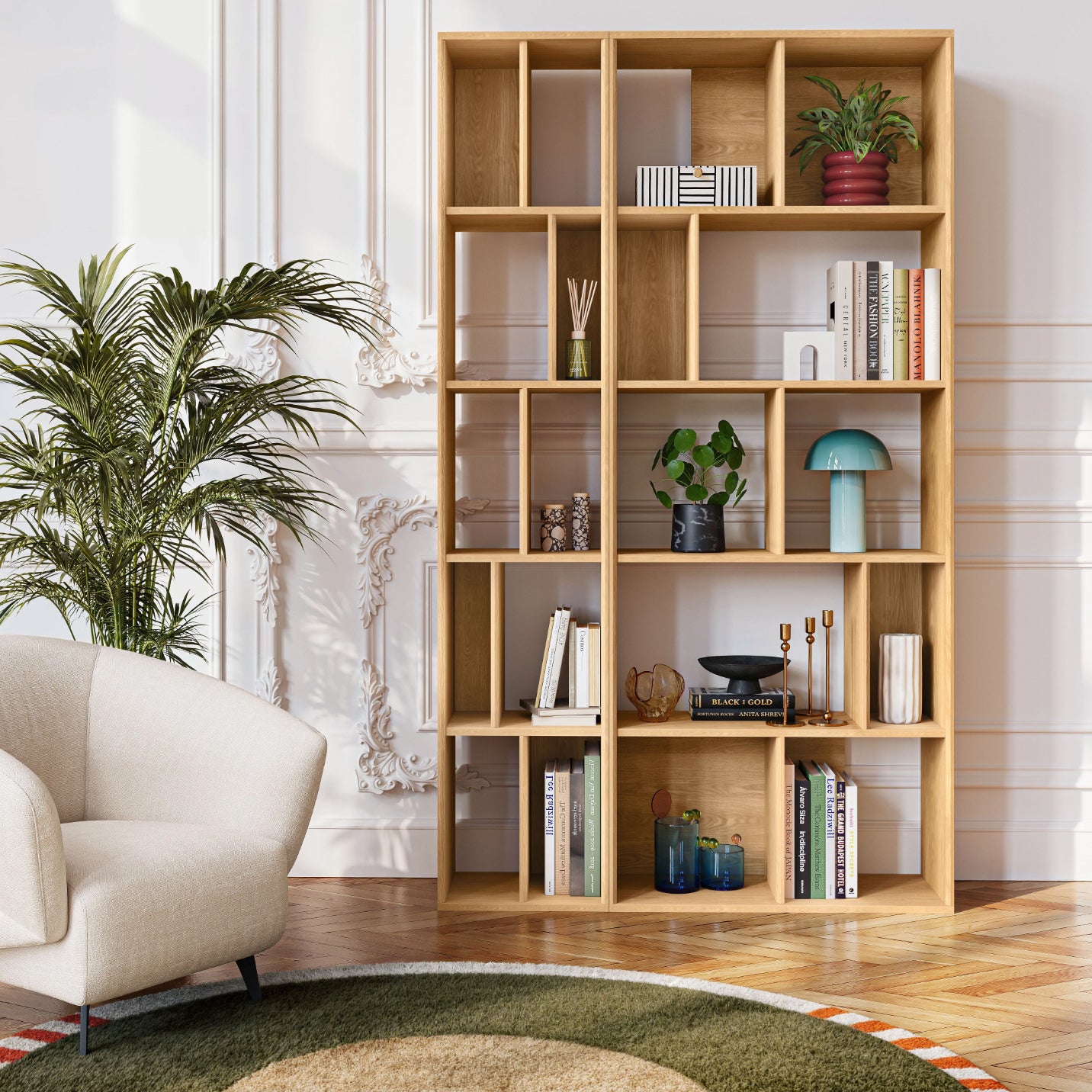 by fonQ Grund Wandkast B 38 cm - Eiken / Naturel