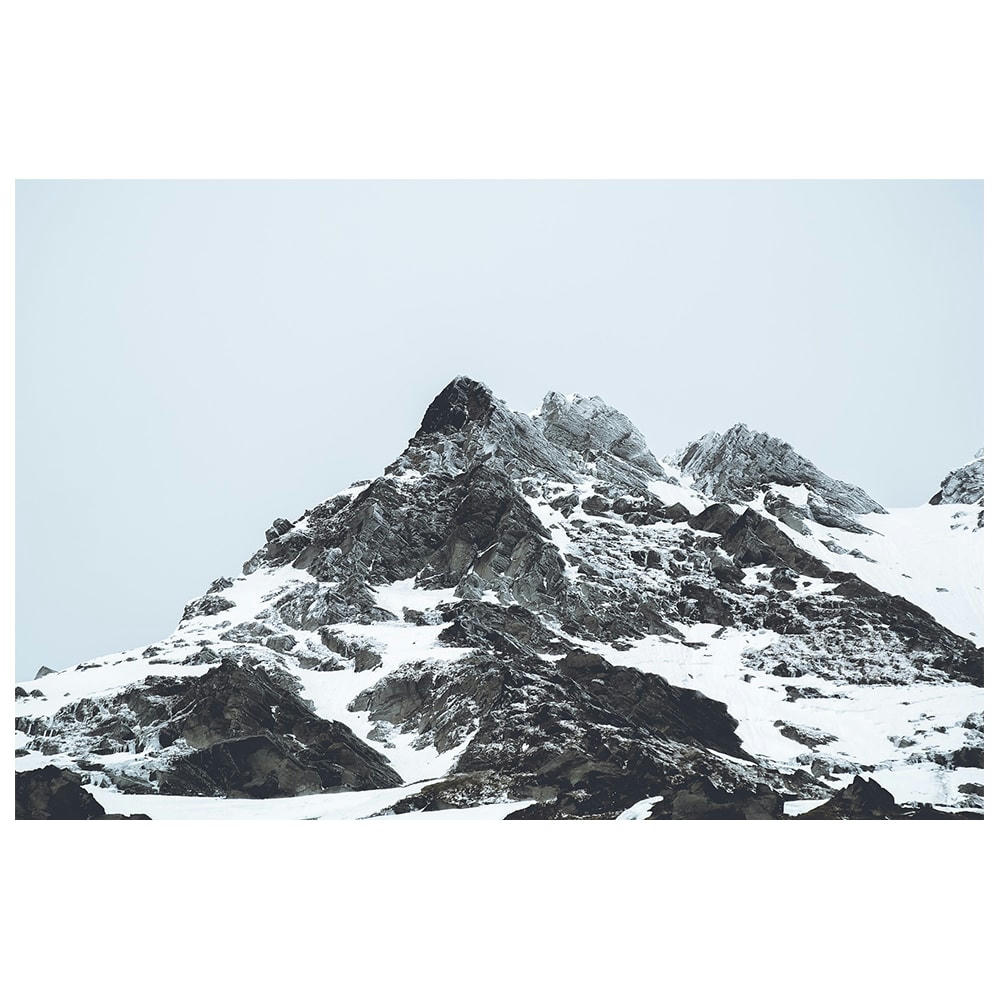 - Tableau impression sur toile sommets enneigés 60x90cm