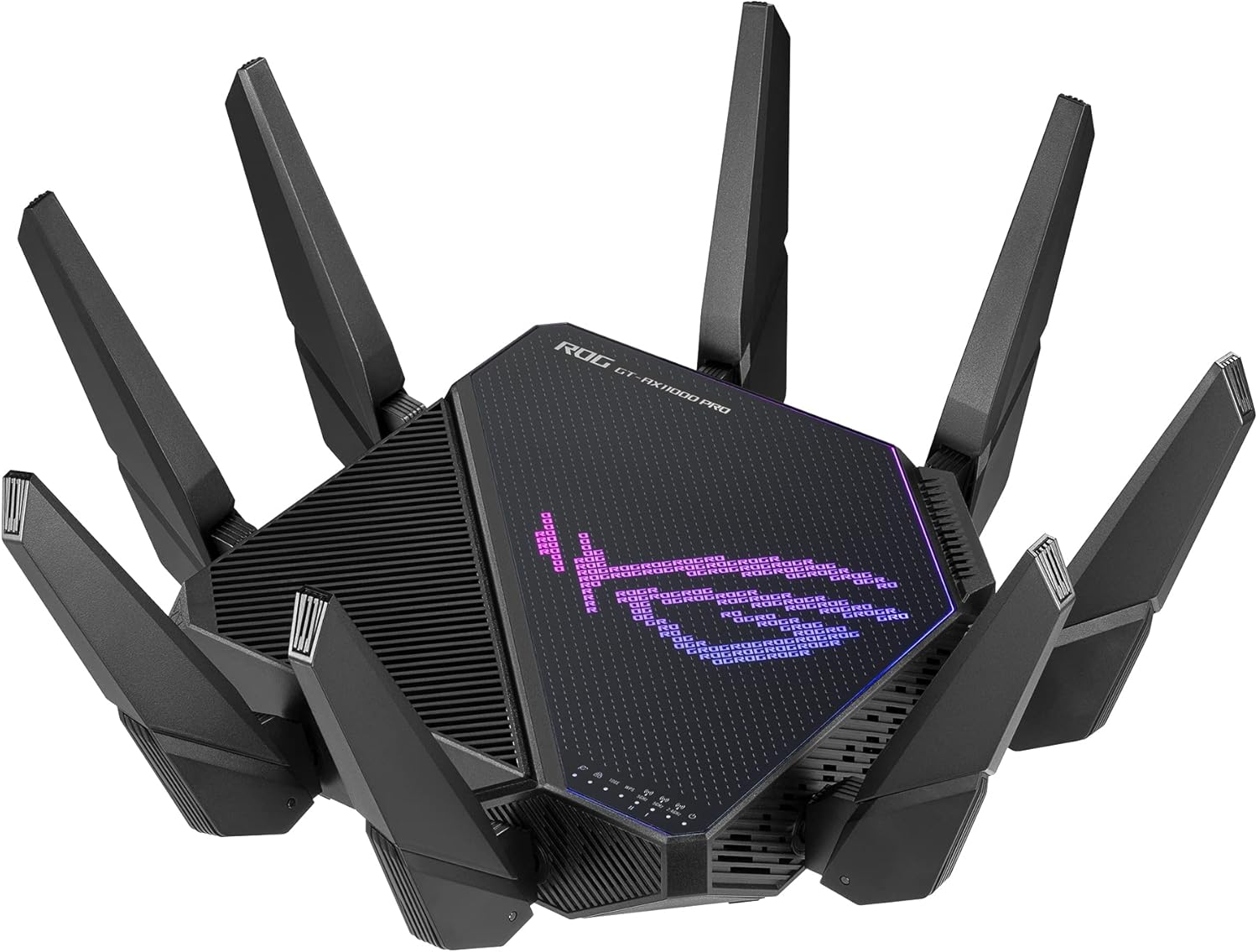 ASUS ROG Rapture GT-AX11000 Pro Tri-Band WiFi 6 Extendable Gaming Router  10G & 2.5G Ports  ASUS RangeBoost Plus  Triple-Level Game Acceleration  Subscription-Free Network Security  AiMesh Compatible