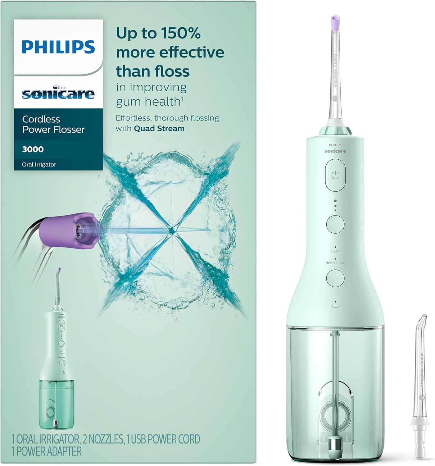 Philips Sonicare Cordless Power Flosser 3000 - Water Flosser