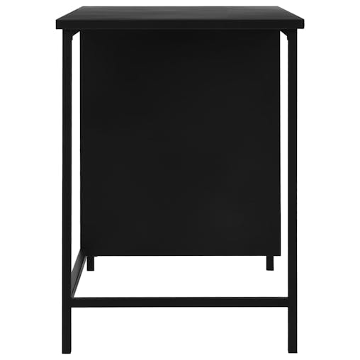 NNEVL Desk with Drawers Industrial Black 120x55x75 cm Steel