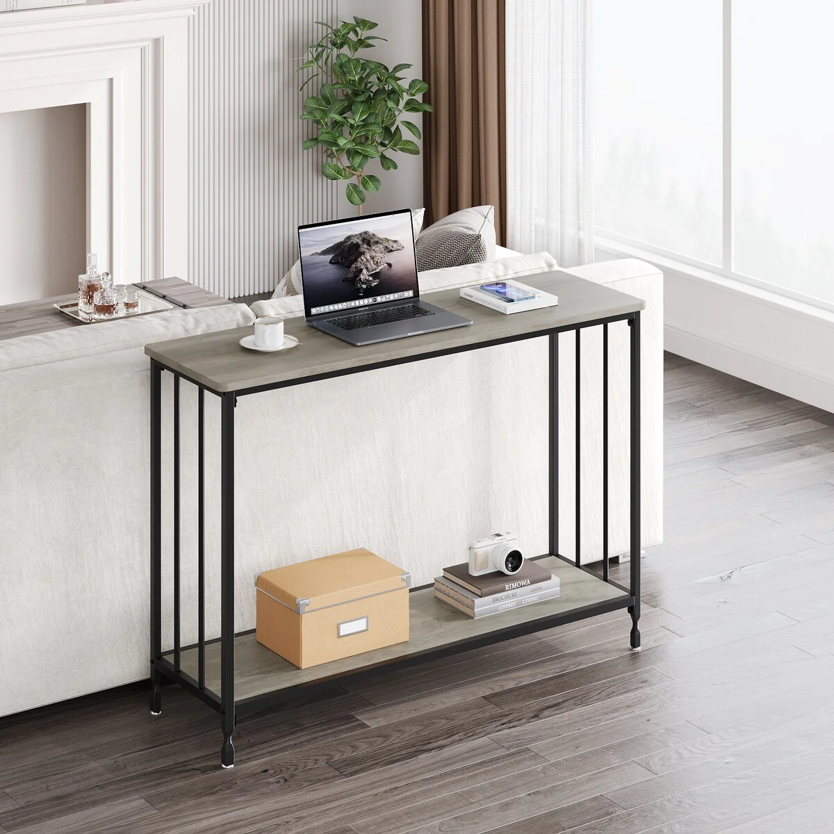 Console Table Sofa Tables Narrow Entryway Table for Living Room