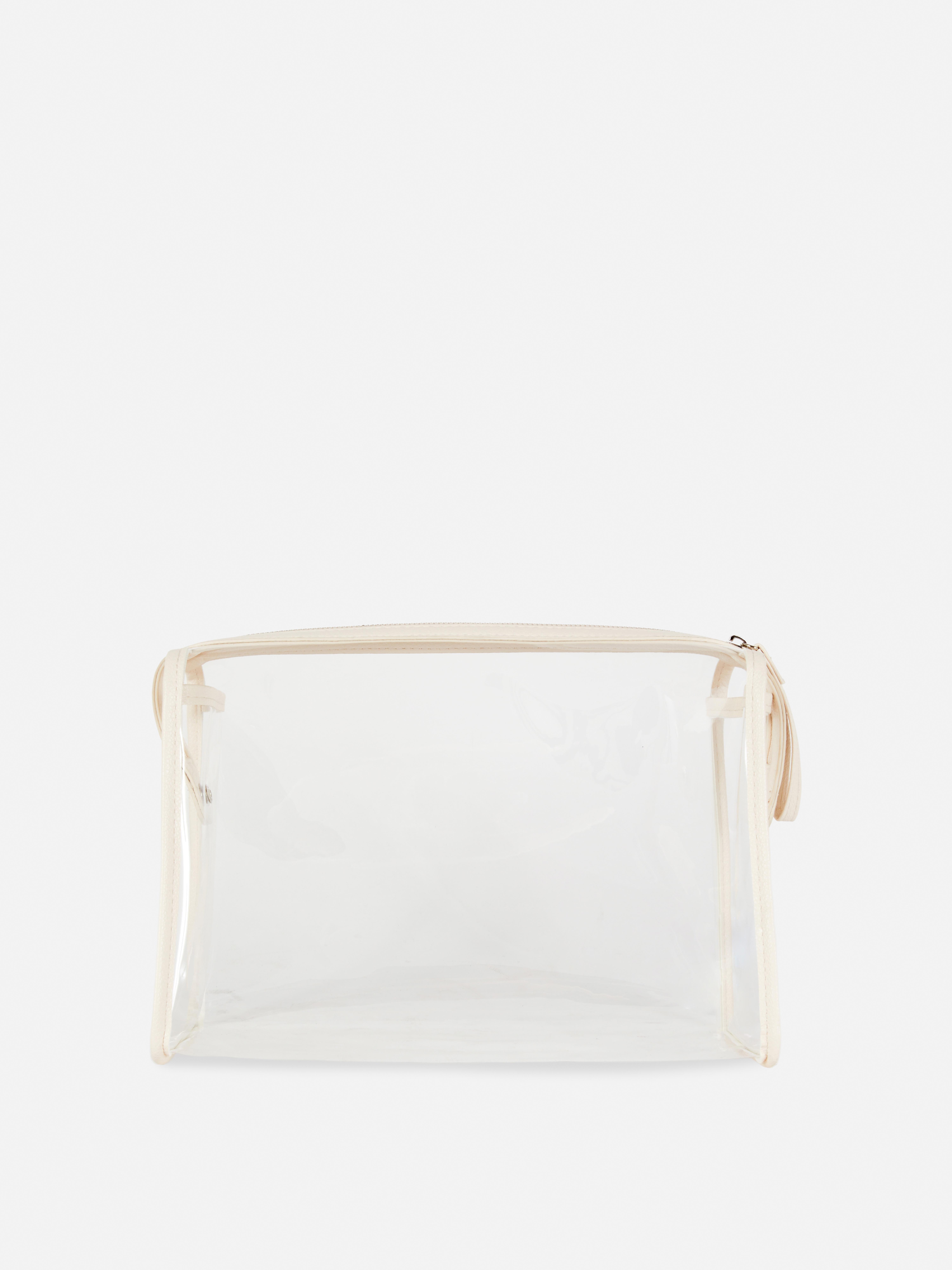 Clear Zip-Up Toiletry Bag