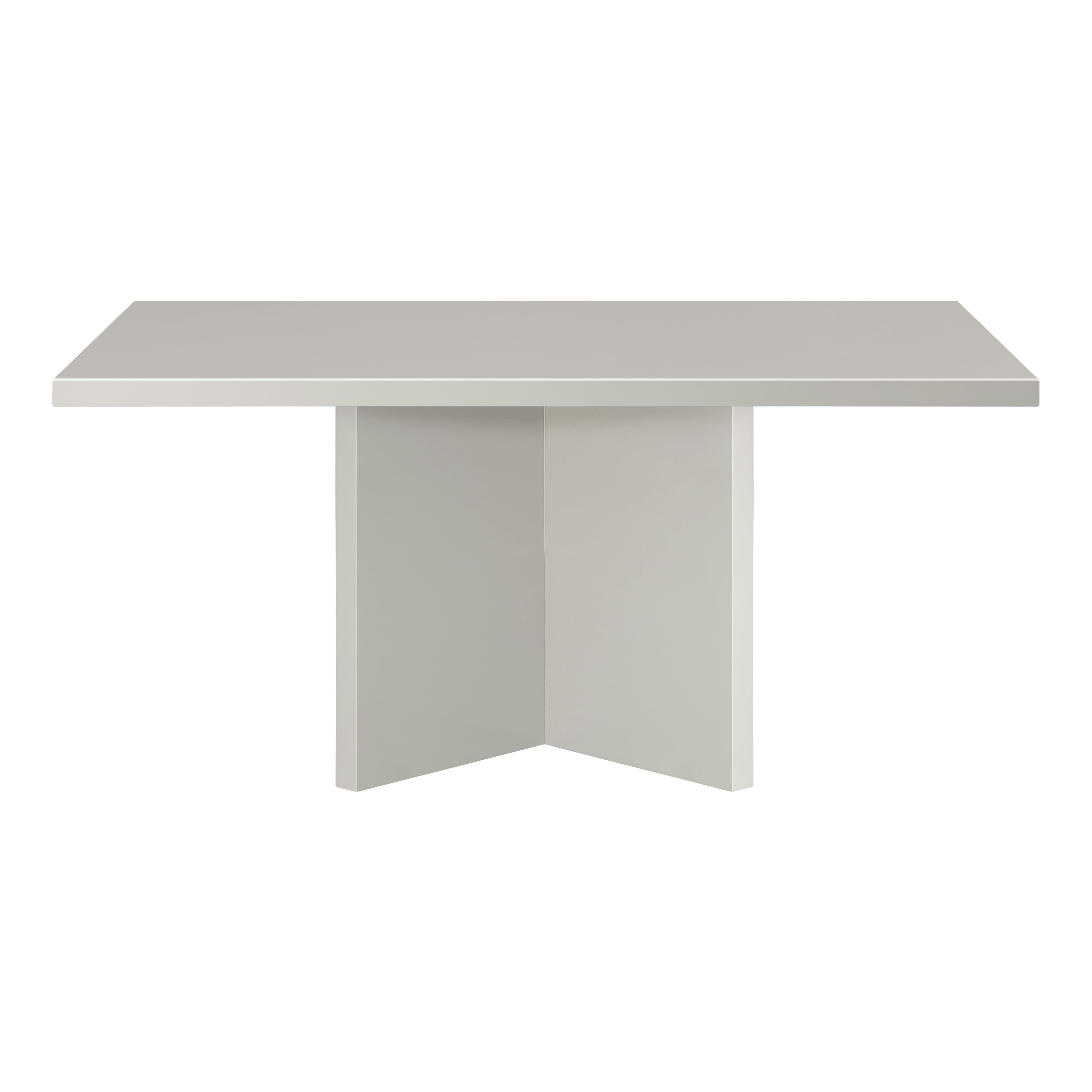 BLOCKIE-CHARLA - Table basse 100x50cm plateau résistant MDF 3cm, taupe 100x60cm