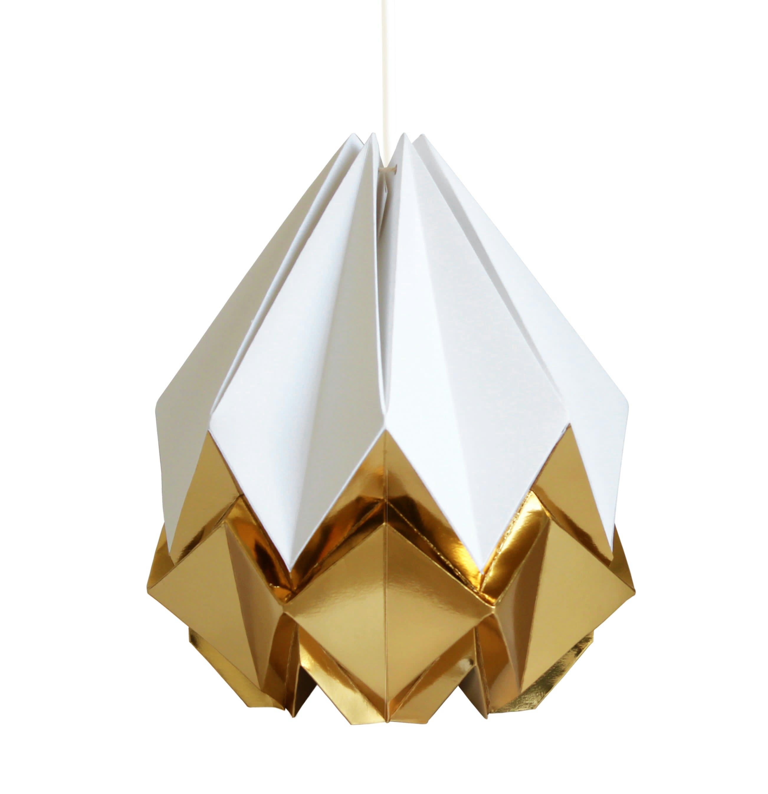 ORIGAMI - Suspension origami bicolore en papier XL