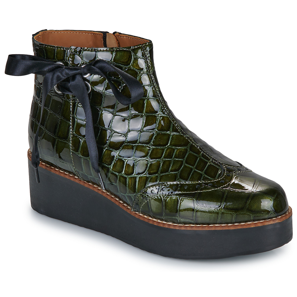 Fericelli - JANDICI - Green / Croc / Varnish
