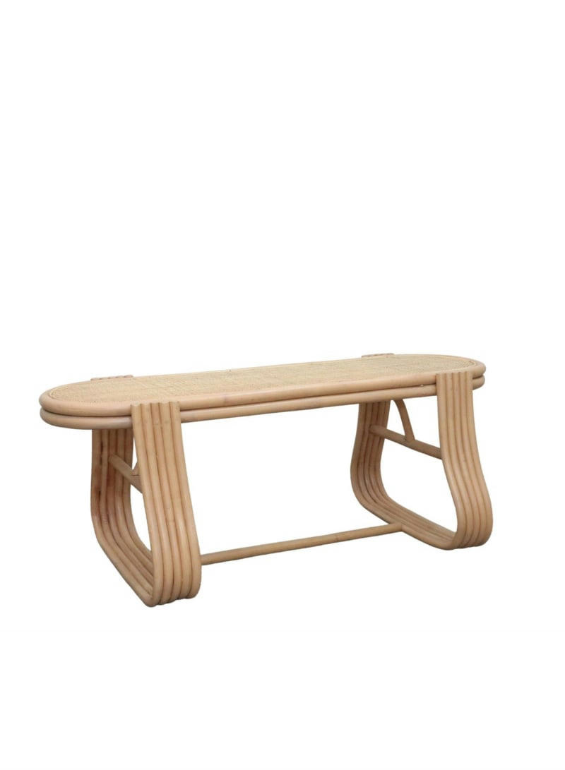 GILI - Banc rotin et cannage 120CM