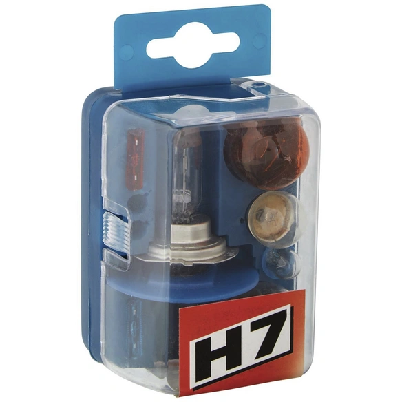 Ersatzlampenkoffer, H7, H7, PX26d, PY21W, P21W, R5W, W5W, 1 Stück
