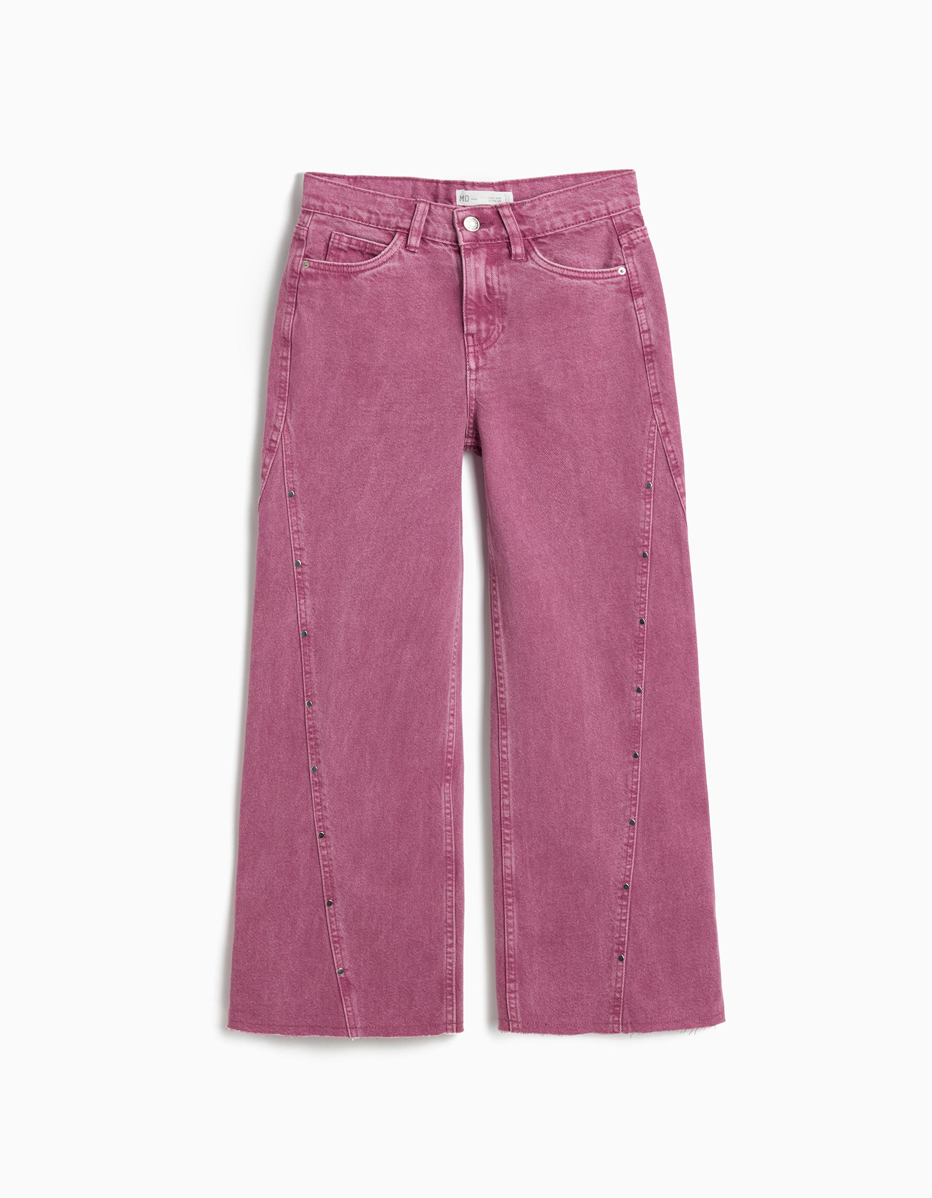 Calças de Ganga 'Wide Leg', Menina, Rosa Escuro