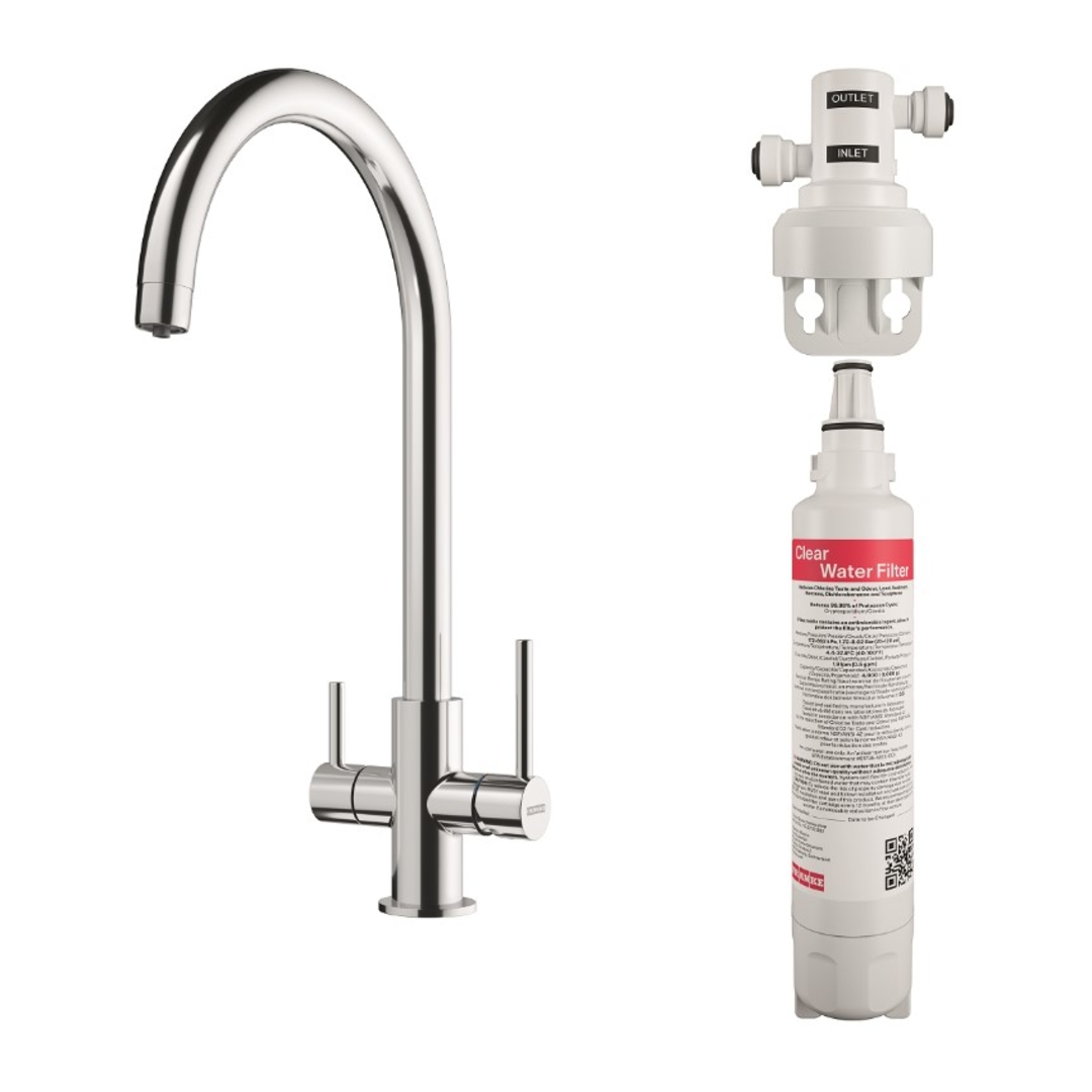 Bateria kuchenna z filtrem Clear Water Franke chrom