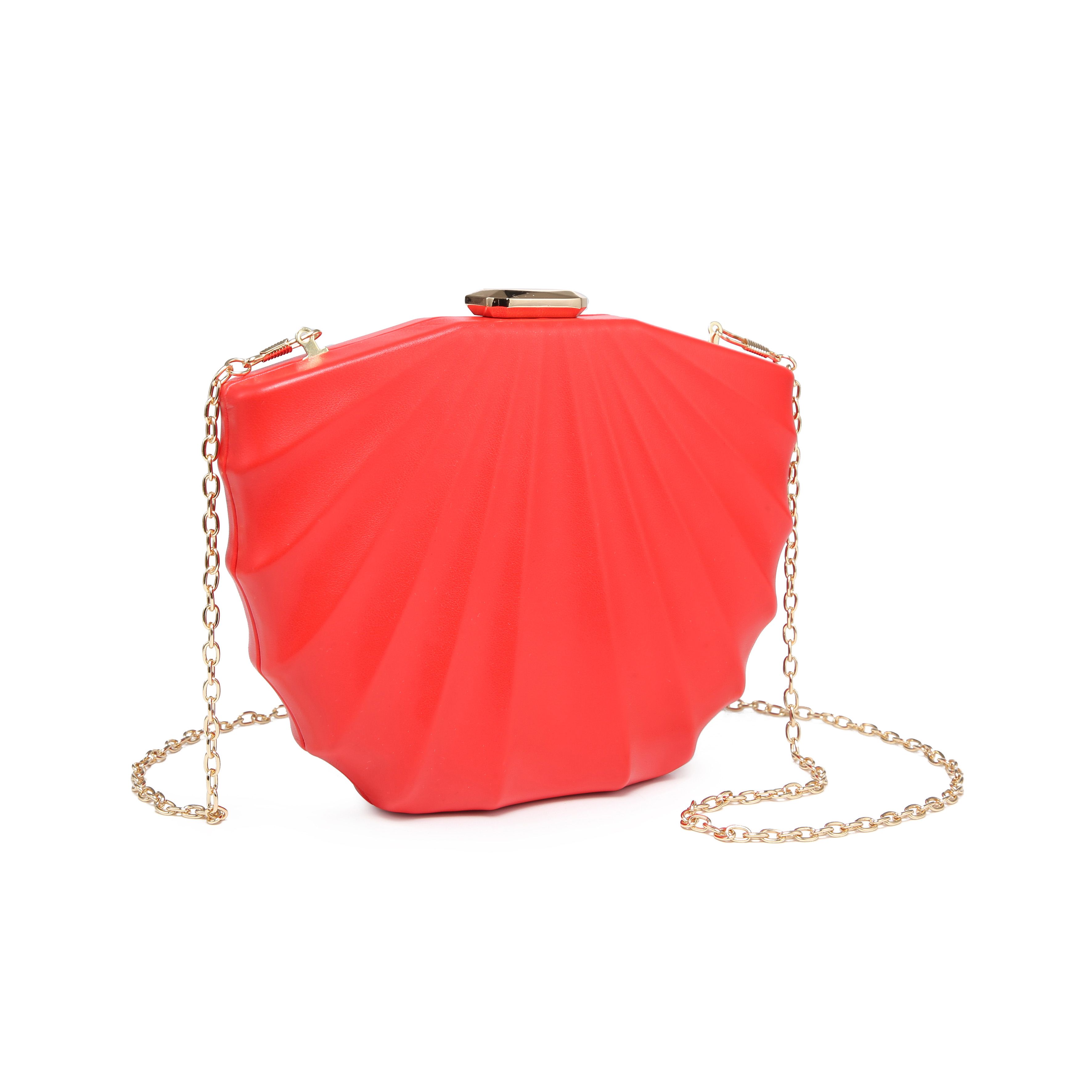 JFY Carri Co. Shell Shape Pu Clutch Bag
