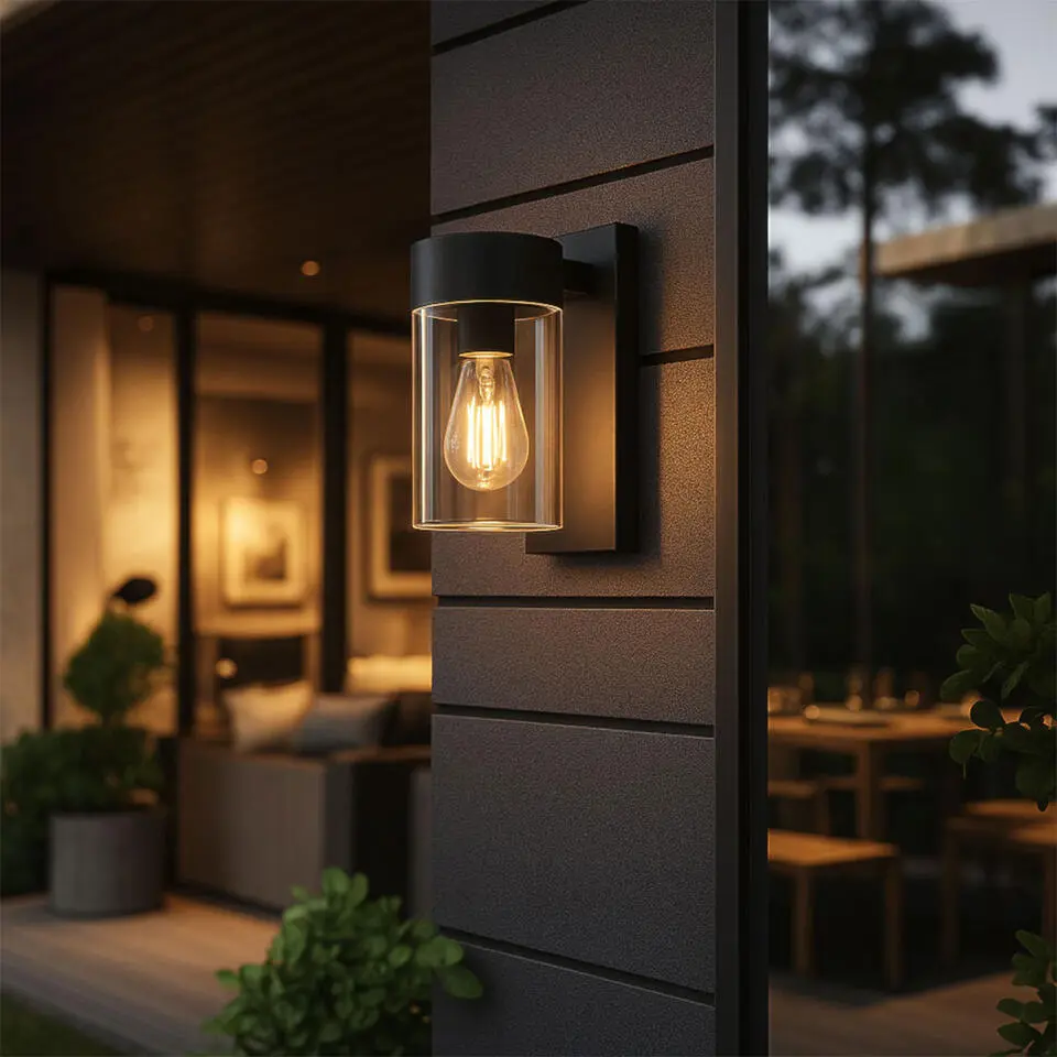 Qazqa wandlamp met glas jarra zwart e27