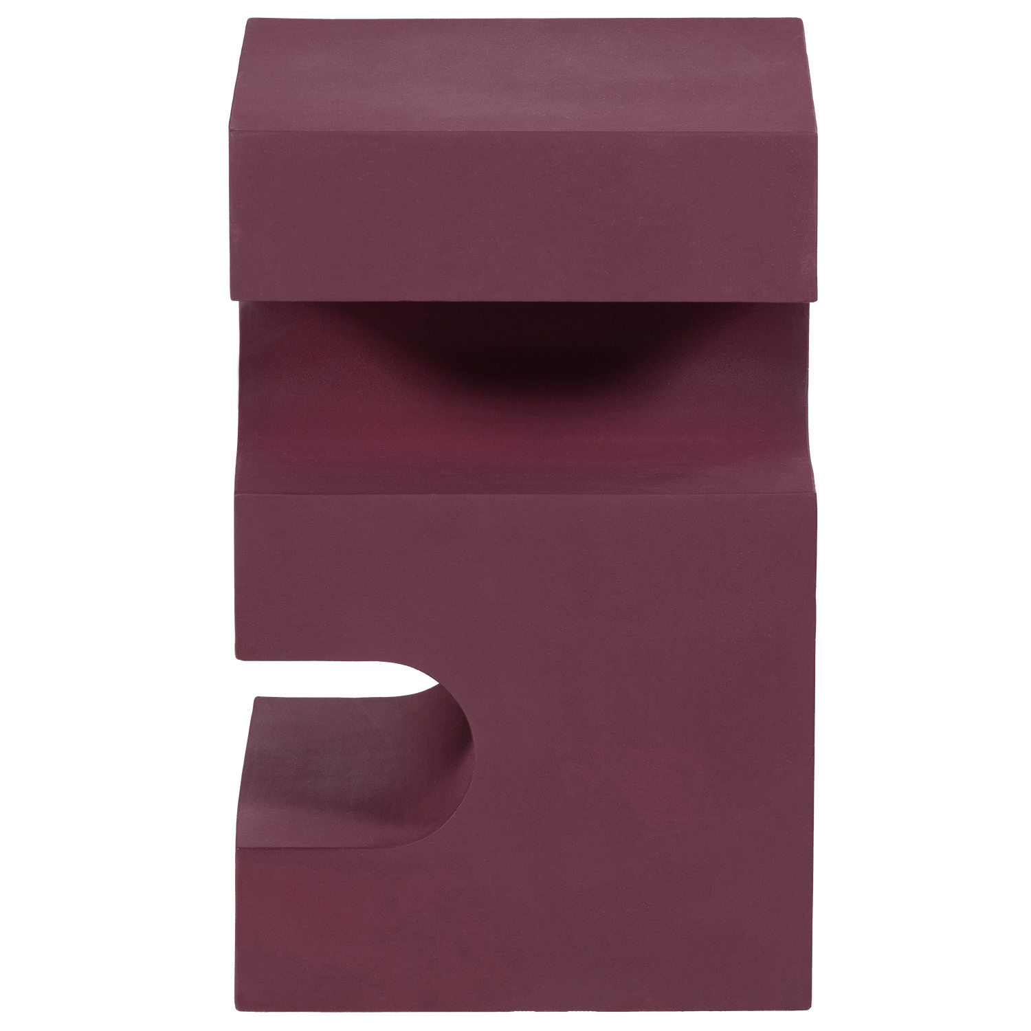 WOOOD bijzettafel Jessa - Metaal - Paars/Bruin - 48x30x30