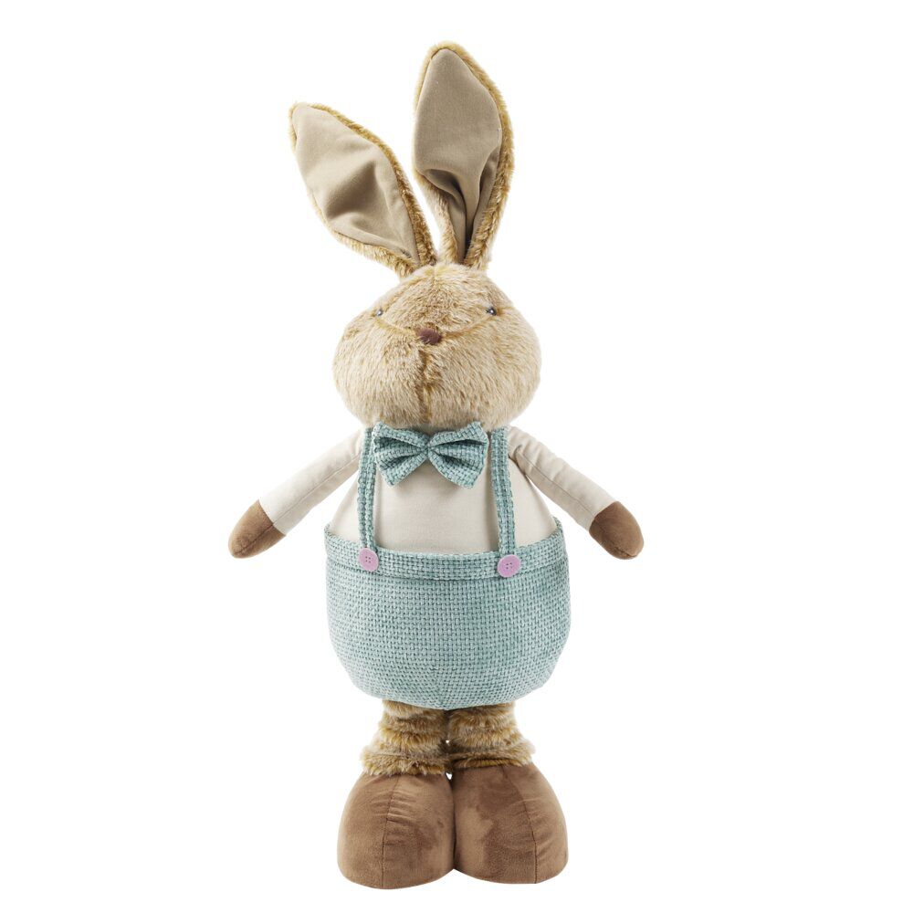 Décoration à poser lapin rétactable jambes extensibles H150cm (2 modèles)