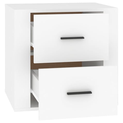 NNEVL Bedside Cabinet White 50x39x47 cm