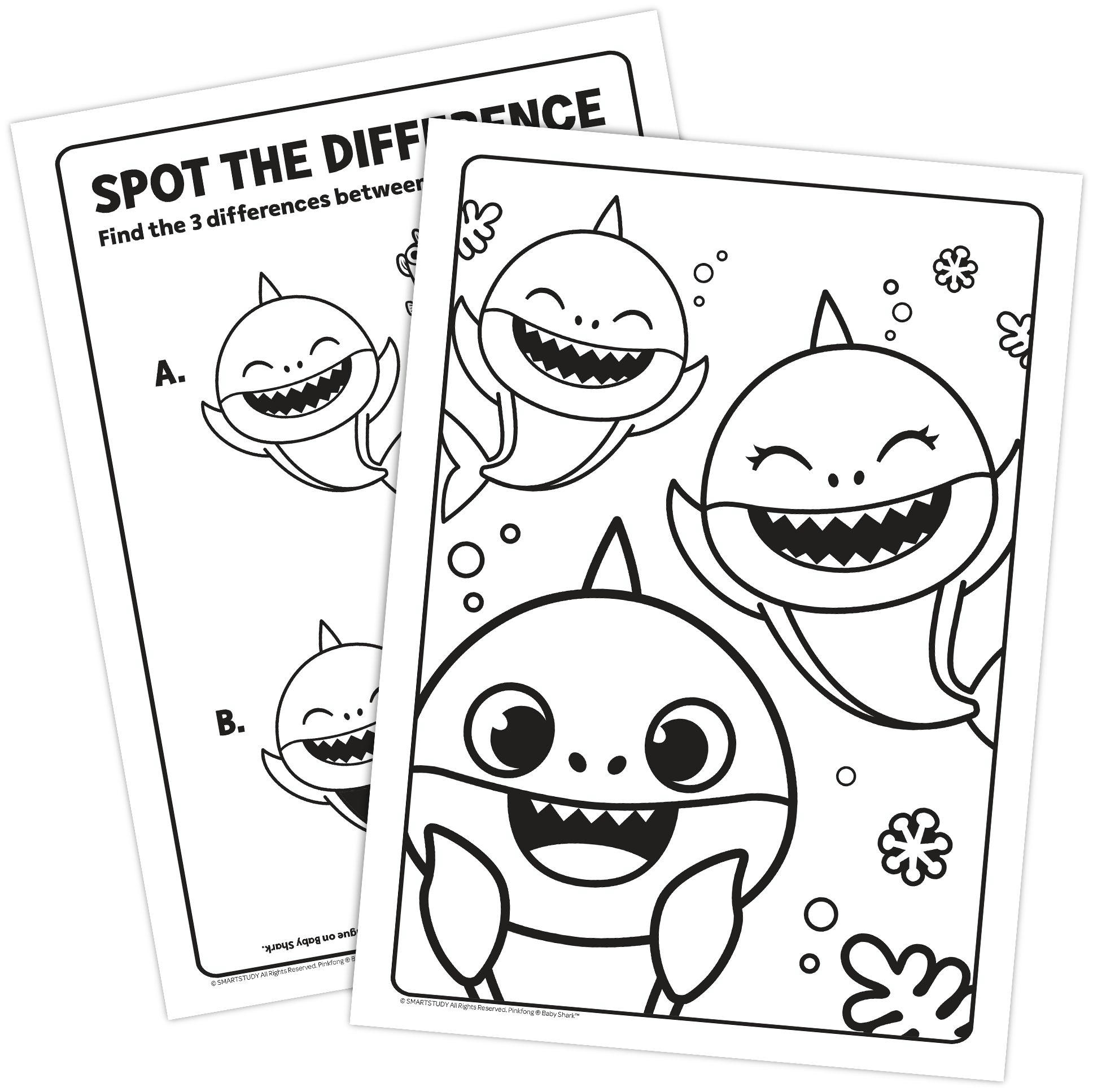 Baby Shark Colouring & Activity Book