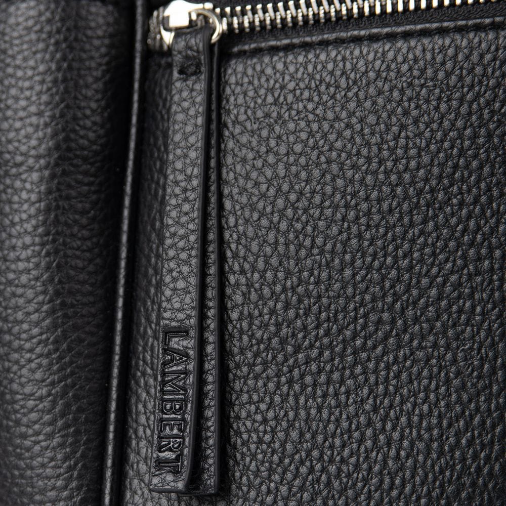 The Vicky - Black Maternity Backpack in Vegan Leather
