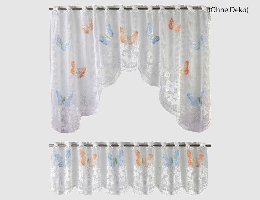 Scheibengardine Butteflys 2er Set
