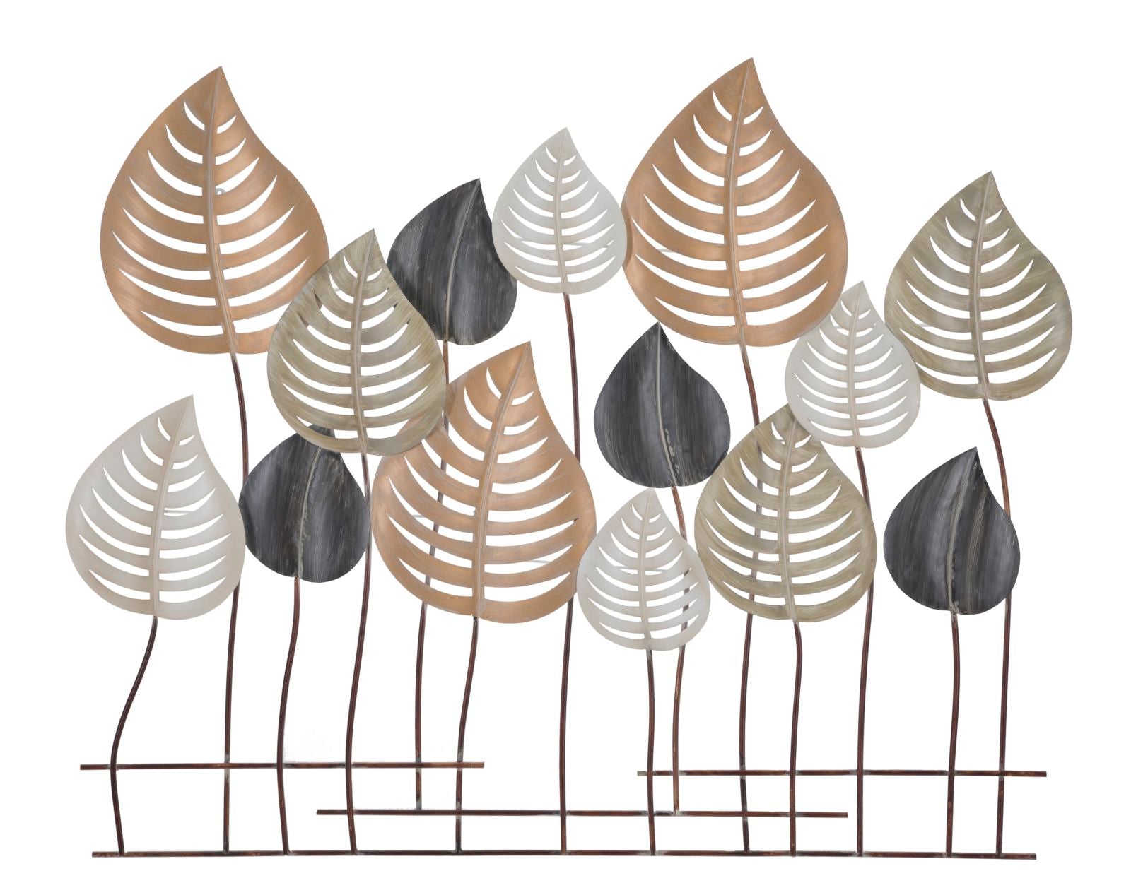 3D decoratief paneel in veelkleurig metaal, 103,5x5x84 cm