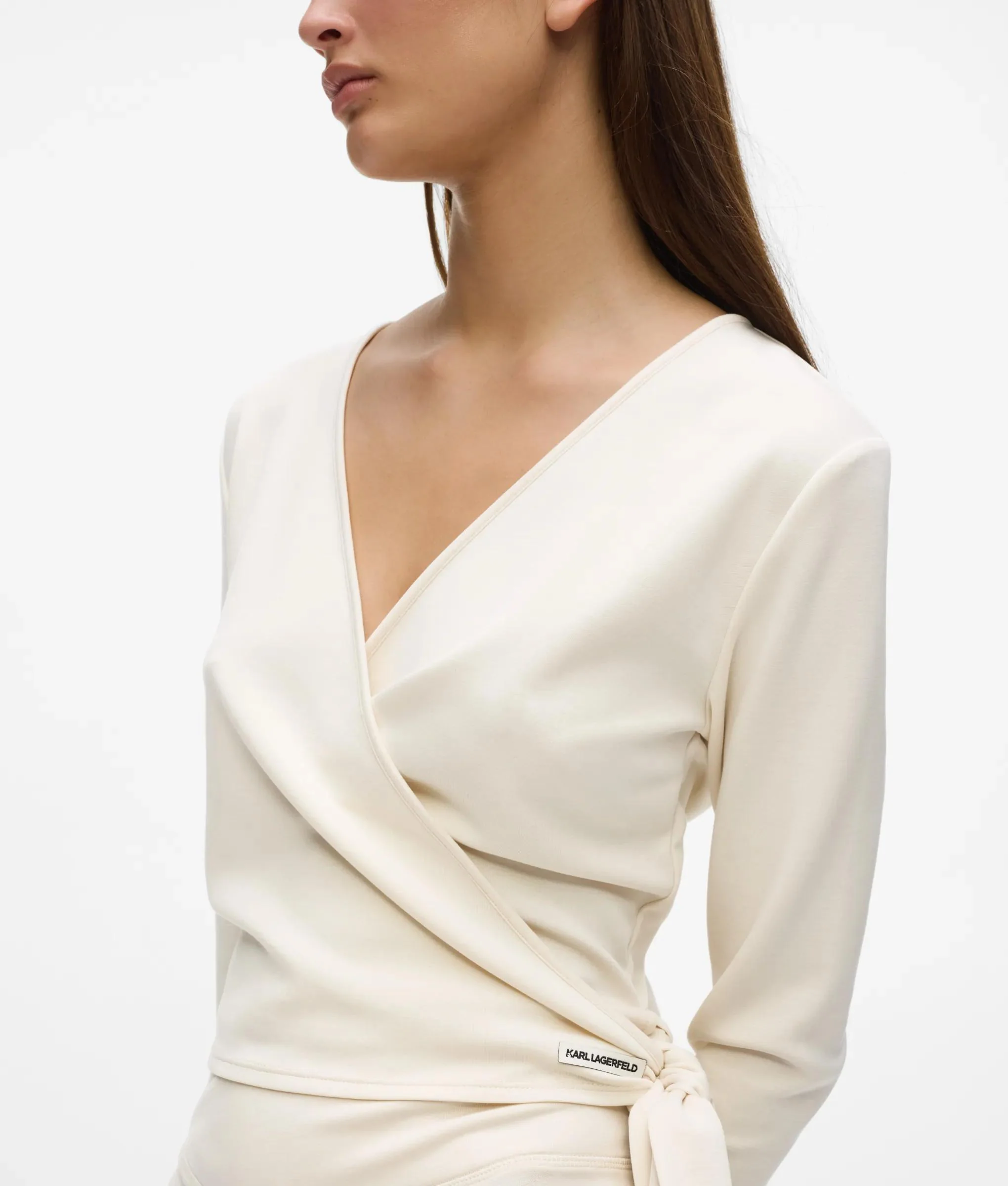 Haut cache-cœur loungewear