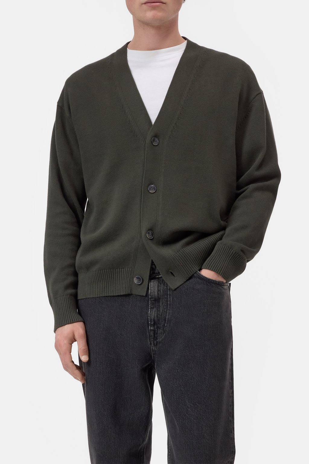 Cardigan aus Baumwoll-Kaschmir-Mix