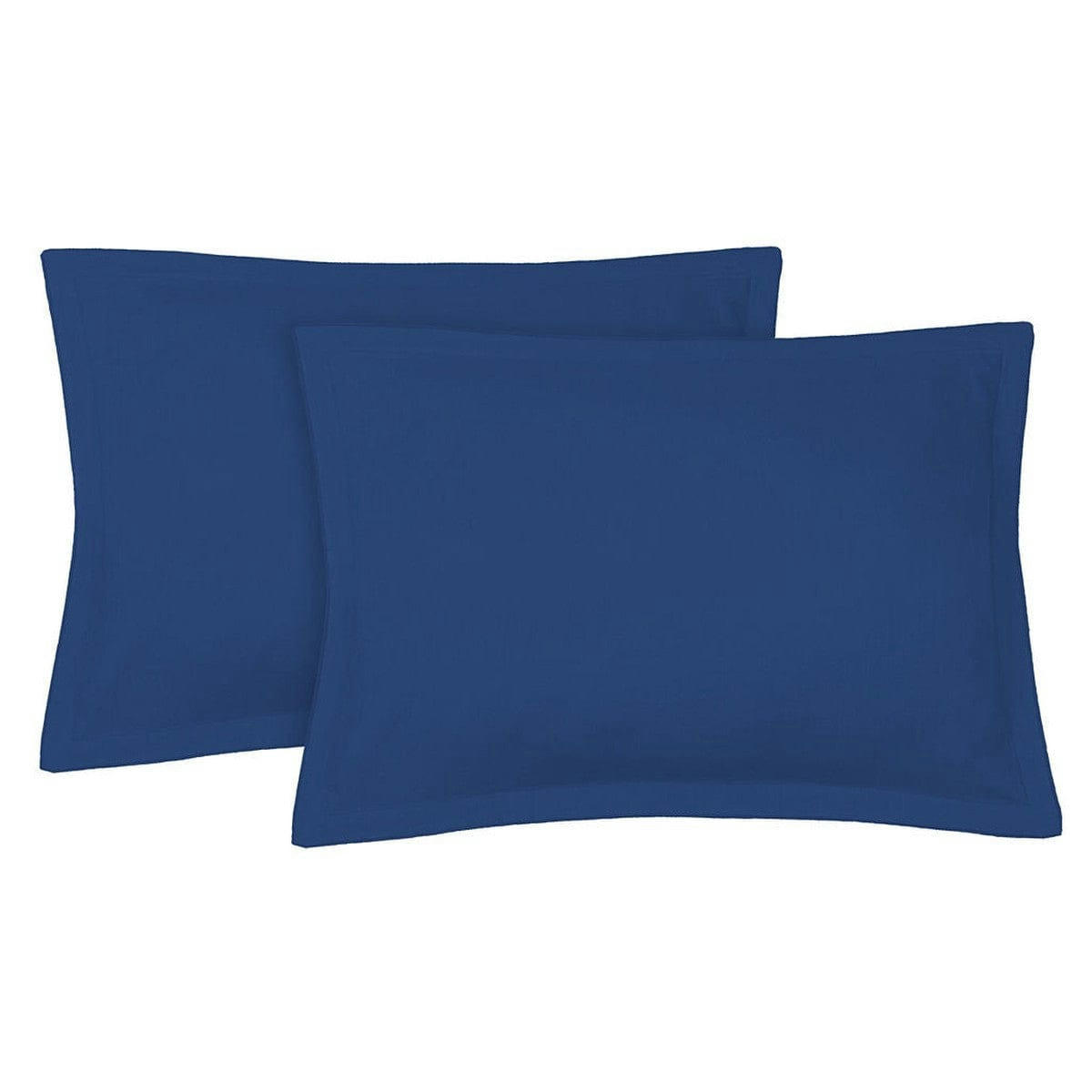 HORTENSE - Taie d'oreiller (x2) lin lavé  50x70 bleu indigo