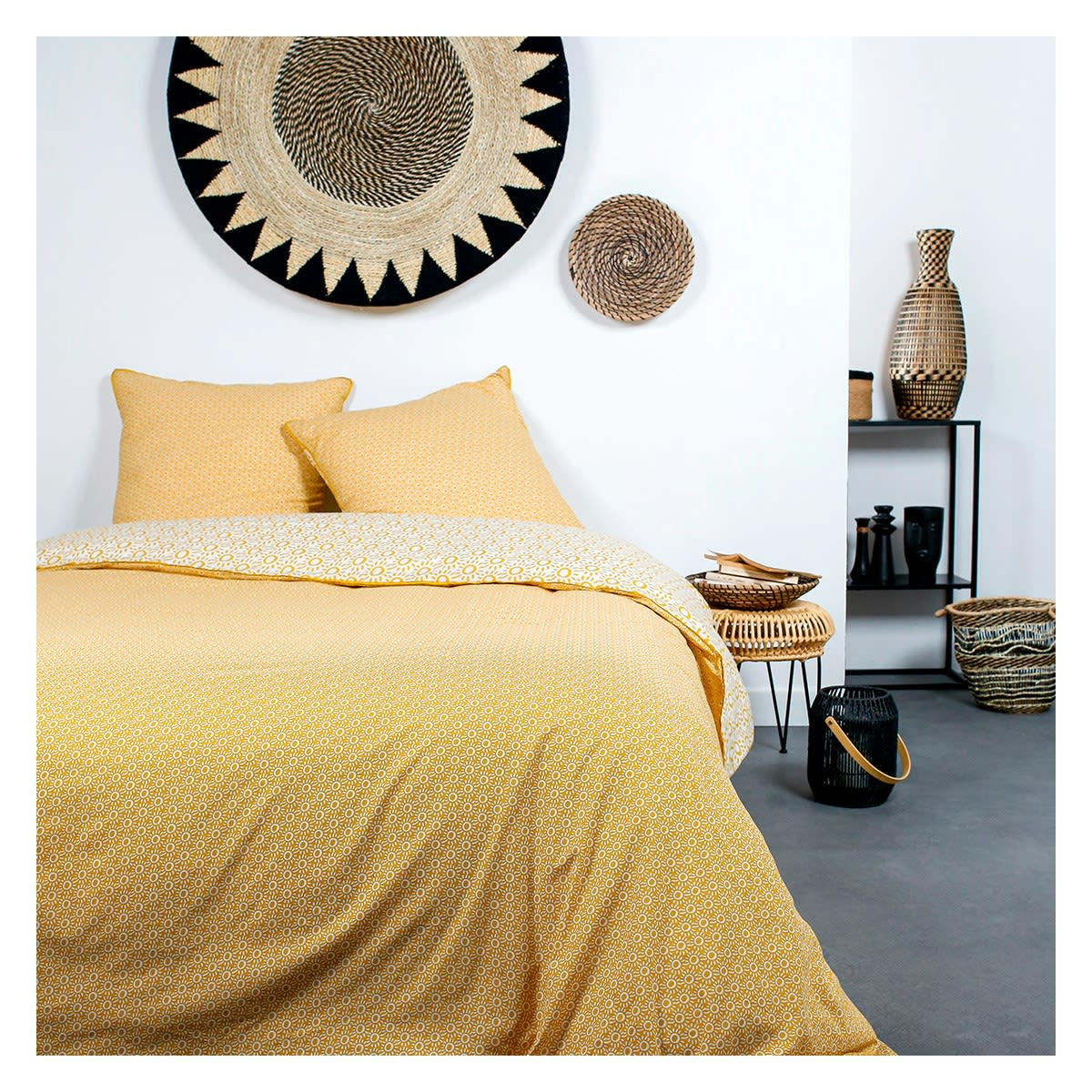 DESERT CHIK - Parure de lit 2 personnes imprimé en Coton Multicolore 220x240 cm